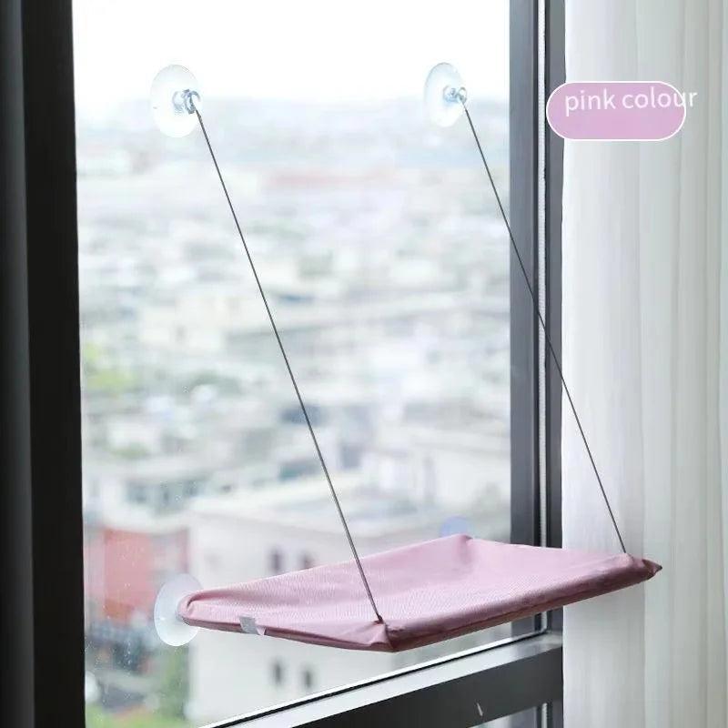 Hamac de fenêtre pour chat – Fixation ventouses
