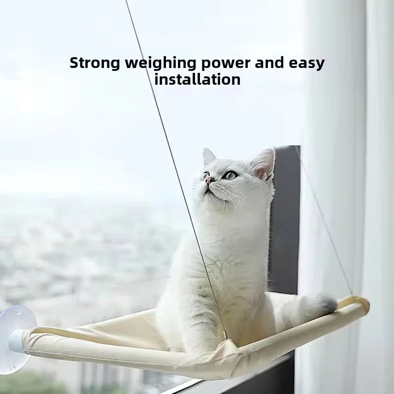 Hamac de fenêtre pour chat – Fixation ventouses