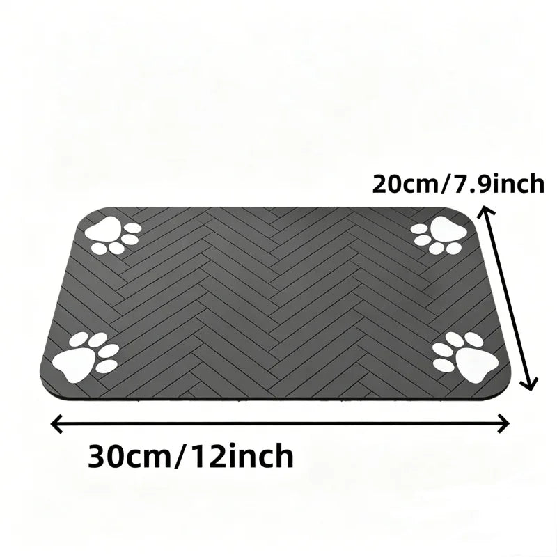 Tapis de gamelle absorbant pour chien et chat