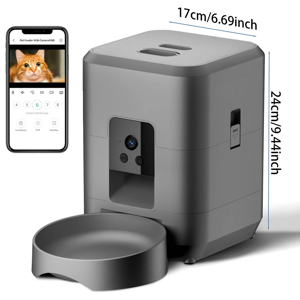Distributeur de croquettes automatique programmable – Chat