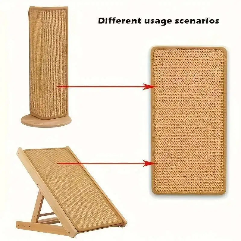 Planche à gratter chats – Corde de chanvre et sisal