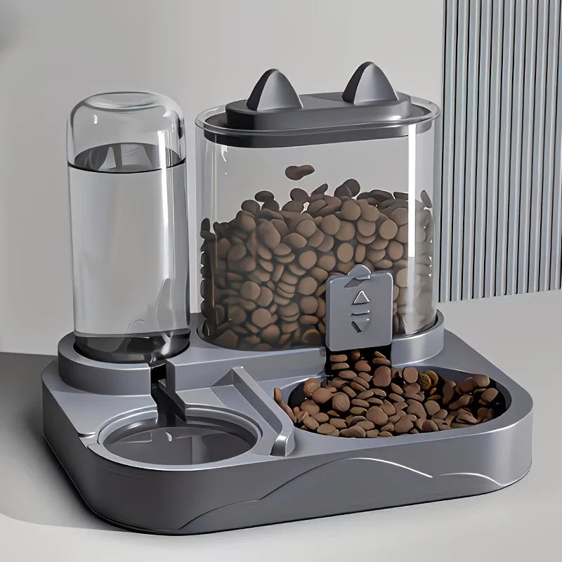 Distributeur 2 en 1 nourriture & eau – Chat et chien