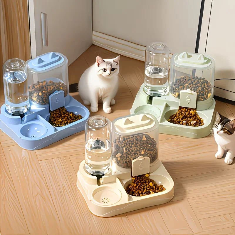 Distributeur 2 en 1 nourriture & eau – Chat et chien
