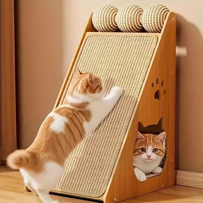 Planche à gratter chats – Corde de chanvre et sisal