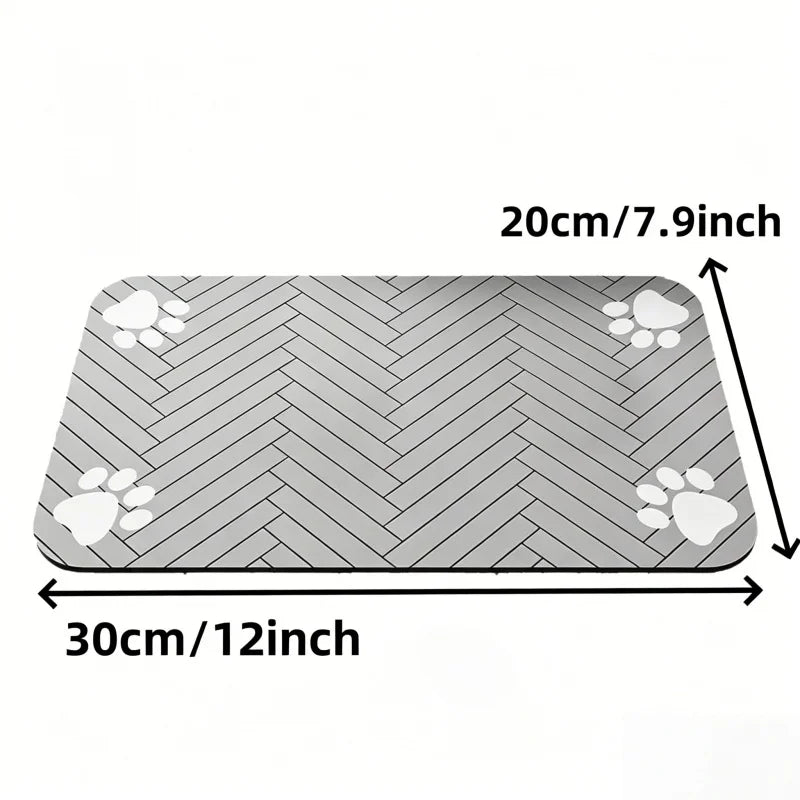Tapis de gamelle absorbant pour chien et chat
