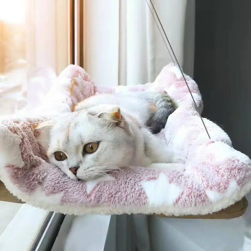 Hamac de fenêtre pour chat – Fixation ventouses
